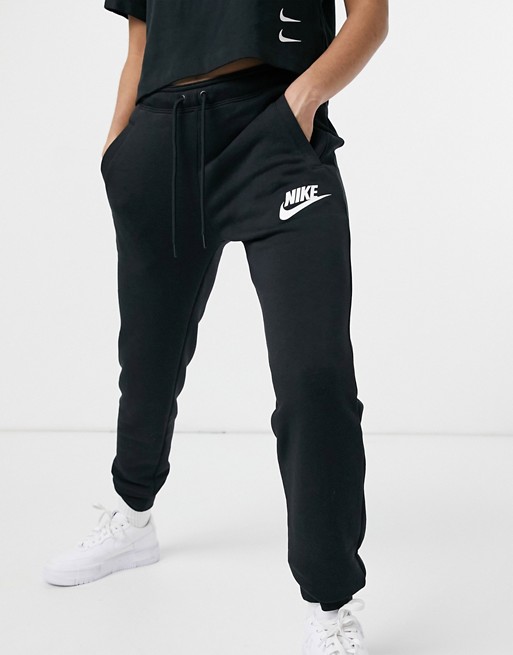 Nike logo  joggers in black