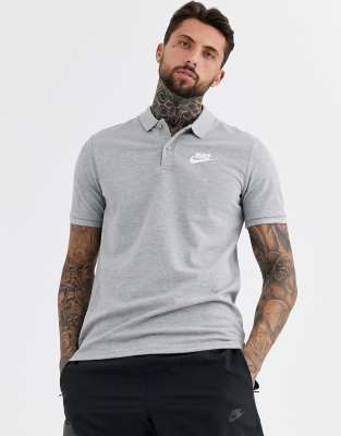 grey nike polo shirt