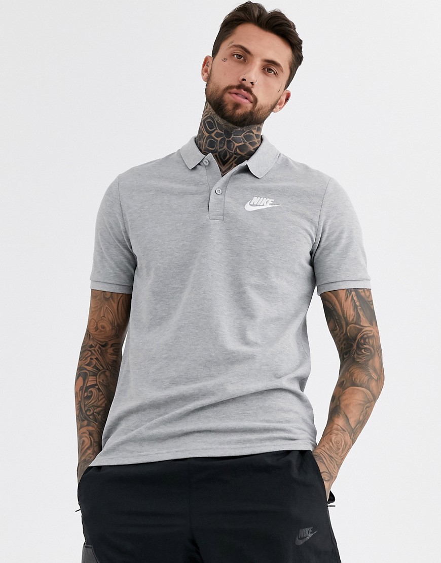 Nike Logo polo shirt in grey
