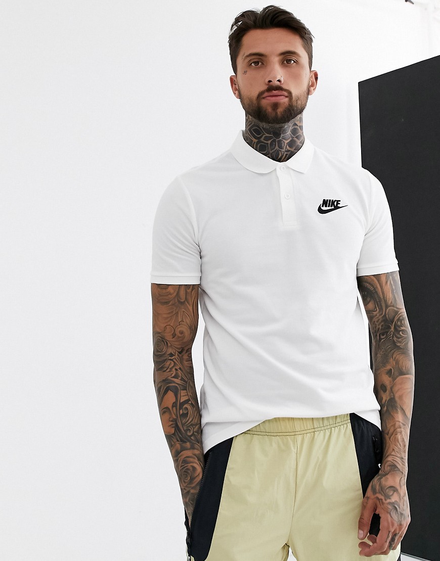 Nike Logo polo shirt white