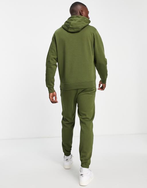 Nike Logo print tracksuit set in khaki