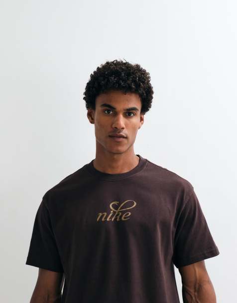 Nike logo t-shirt in black snakeprint - view 1