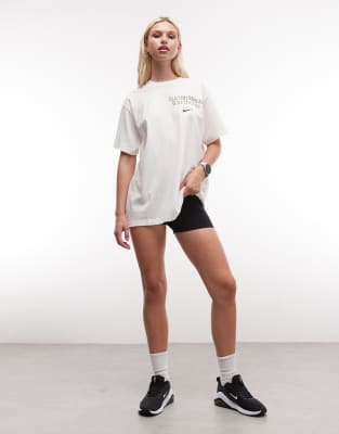 Nike Logo T-shirt In Neutral