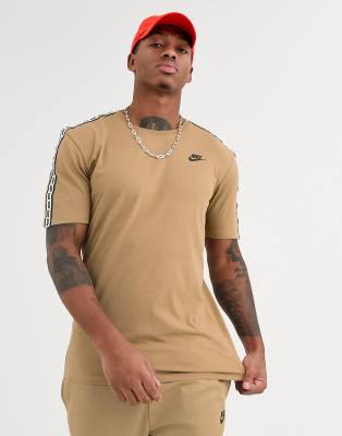 tan nike t shirt