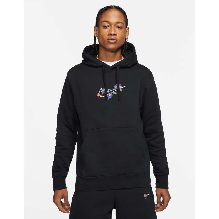 Nike hoodie with skulls and flowers new arrivals