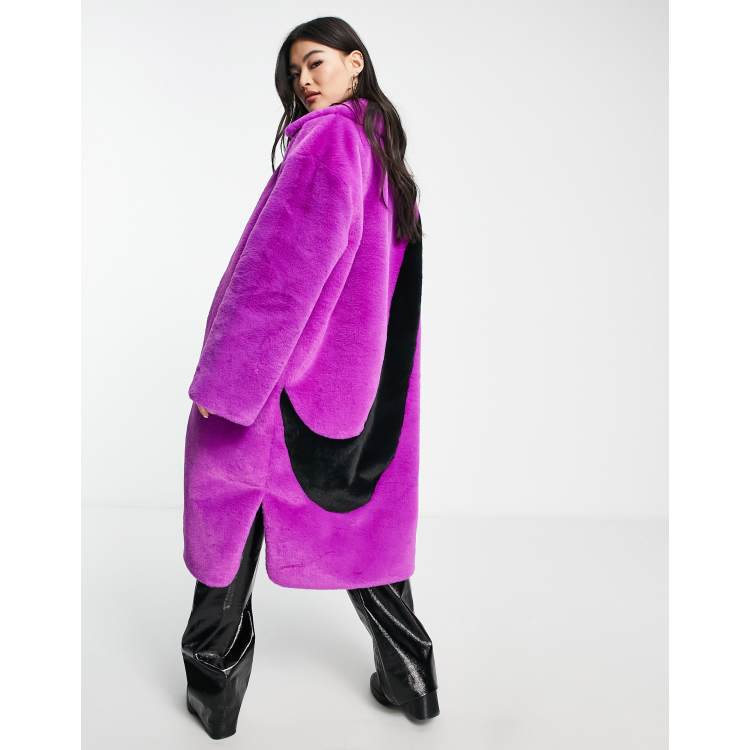 Nike WMNS Plush Faux Fur Long Jacket Black