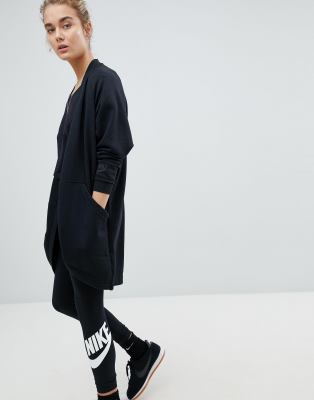 black nike cardigan