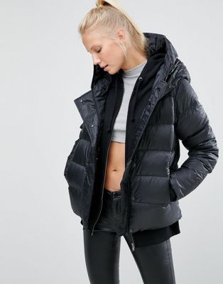nike long quilted coat