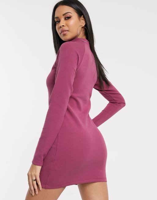 Nike Long Sleeve Black Mini Dress