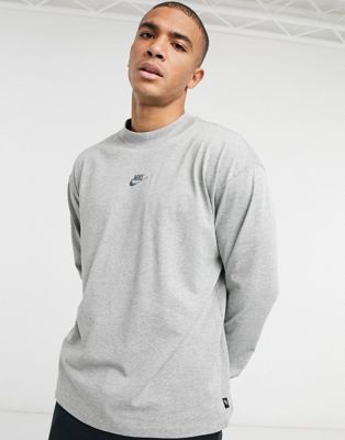 Nike long sleeve mock neck t-shirt in 