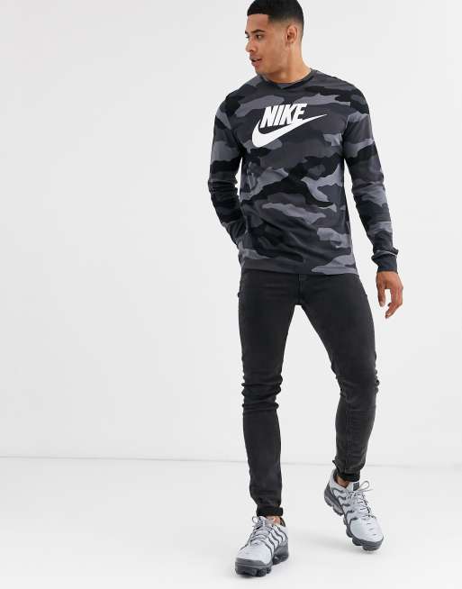 Nike camo clearance shirt long sleeve