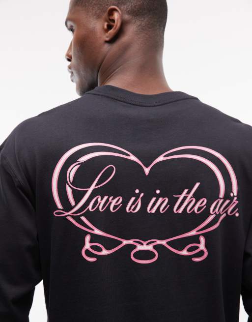 Nike long sleeve V-Day graphic t-shirt in black , 3 of 5