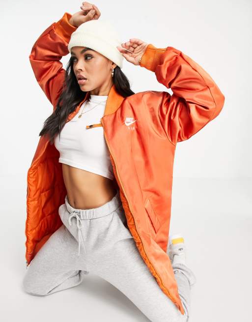 Nike long bomber store jacket