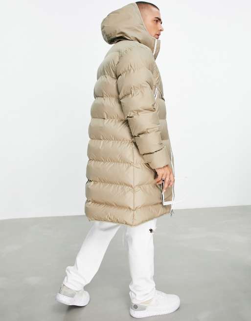 Aanvankelijk Aanstellen Nathaniel Ward Nike longline padded jacket in beige | ASOS