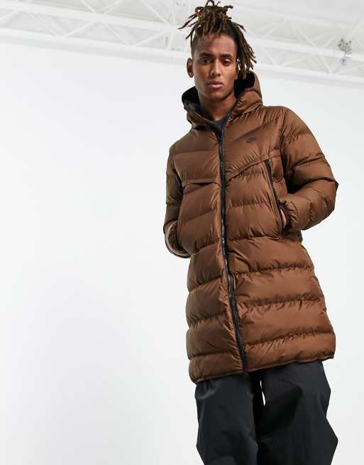 Nike longline puffer coat on sale