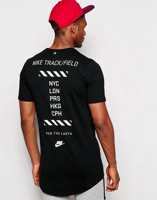 nike back print t shirt