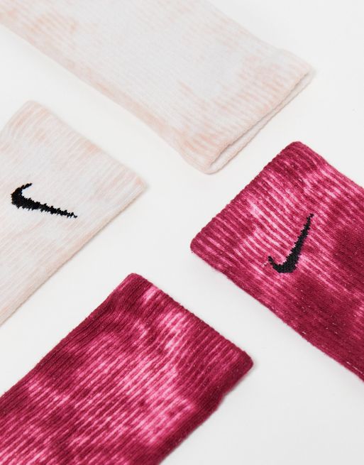 Nike Lot de 3 paires de Chaussettes Tie Dye Multicolore- Size? France