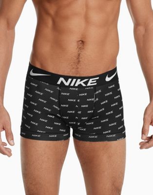 Sous-vêtements Nike - Lot de 3 boxers en microfibre - Noir/gris/imprimé