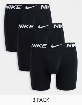 Sous-vêtements Nike - Lot de 3 boxers en microfibre - Noir