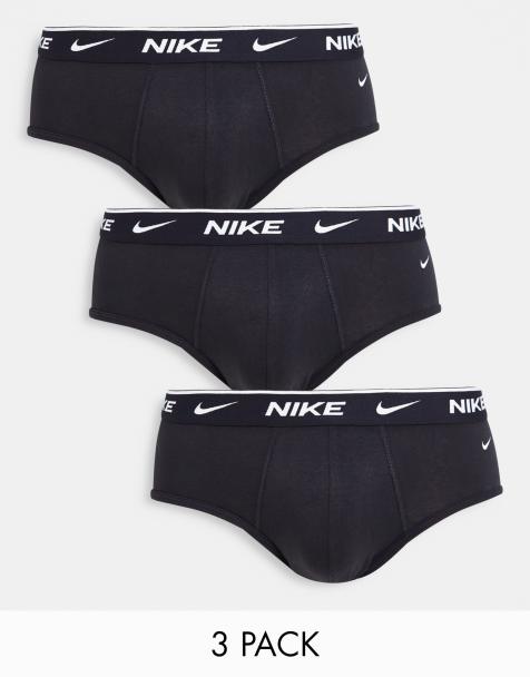 Nike - Lot de 3 slips en coton stretch - Noir - view 1