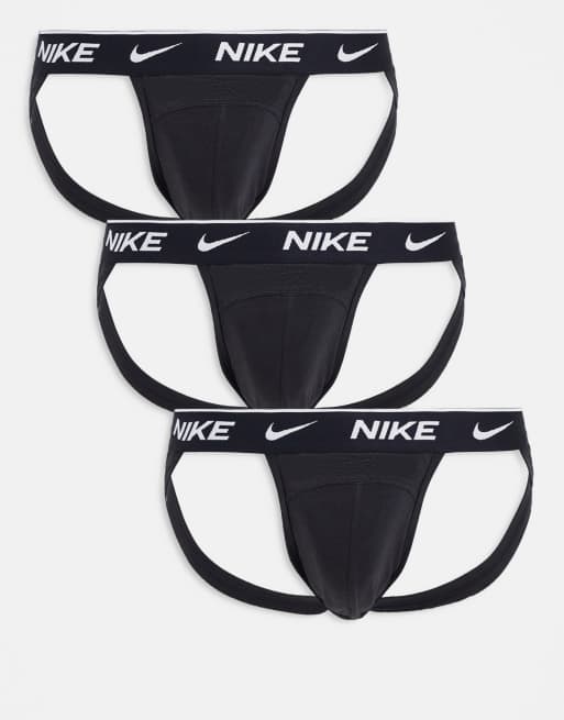 Nike - Lot de 3 suspensoirs à lanières - Noir