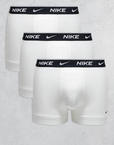Nike - Lot de 3 boxers en coton stretch - Blanc - view 1