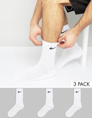 Lot de 3 paires de chaussettes Nike en blanc pour garçon (3-16 ans), Galeries Lafayette