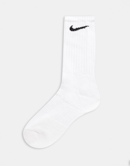 Nike - Lot de 6 paires de chaussettes avec logo virgule - Blanc