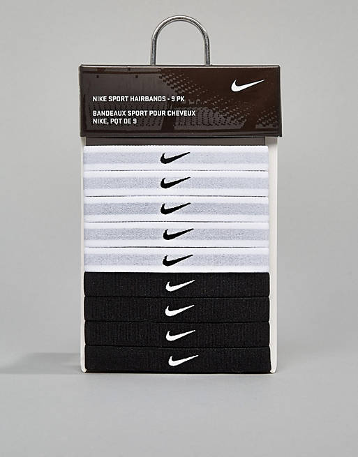 Nike - Lot de 9 bandeaux de sport