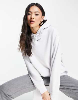 nike grey essentials hoodie