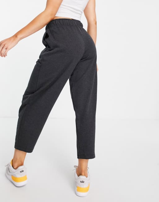 Nike Lounge essential fleece pants in black marl