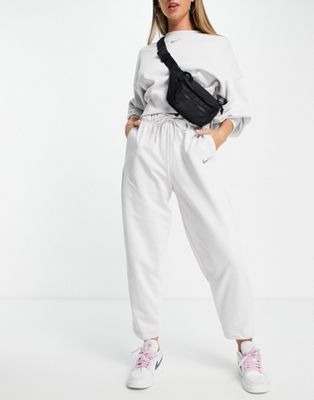 Nike Lounge essential fleece pants in grey marl - ASOS Price Checker