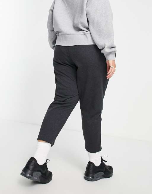 Nike Lounge essential fleece pants in black marl