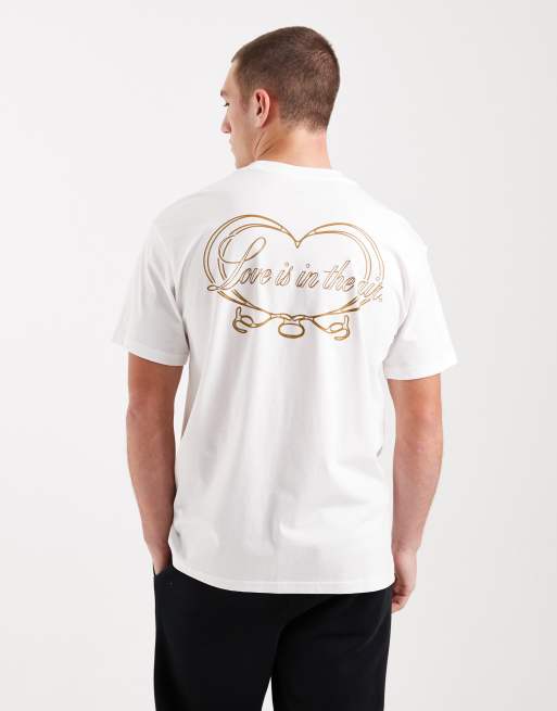 Nike Love is in the air graphic t-shirt in white , 3 of 5