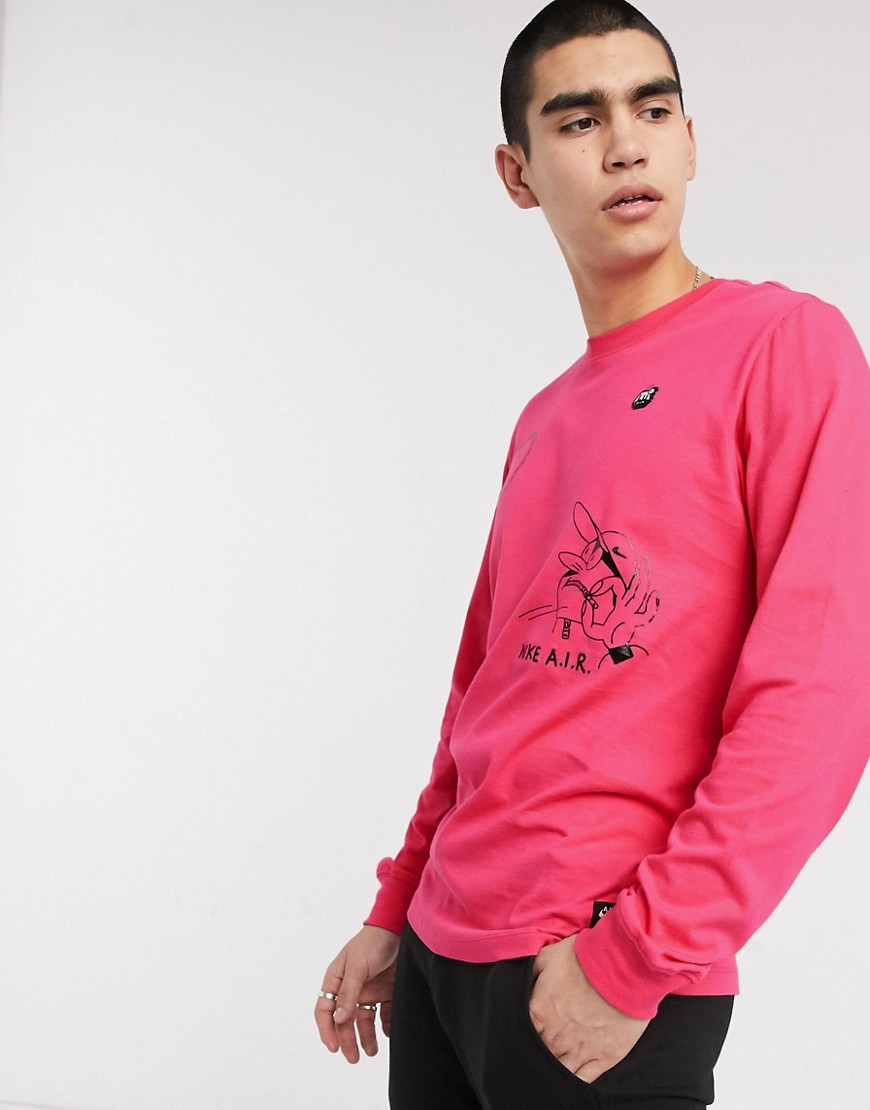 Nike - Lugosis Artist Pack - T-shirt a maniche lunghe rosa