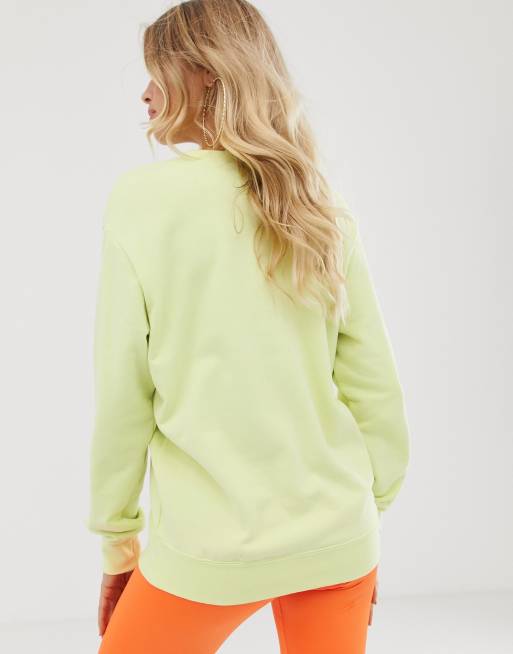 Nike luminous green cheap rainbow wheel sweatshirt