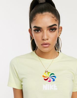 nike luminous green rainbow wheel sweatshirt