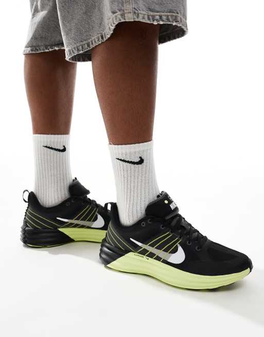 Nike - Lunar Roam - Sneakers in zwart en geel, 3 van 5