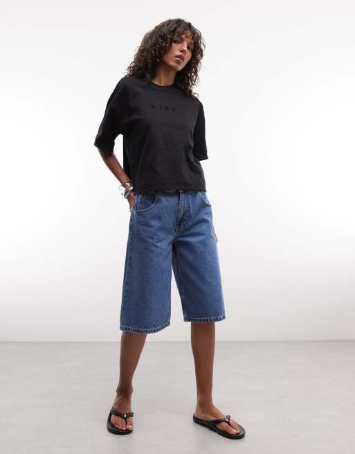 Nike Luxe boxy T-shirt i sort, 2 af 4