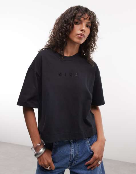 Nike Luxe luźny T-shirt w kolorze czarnym - view 1