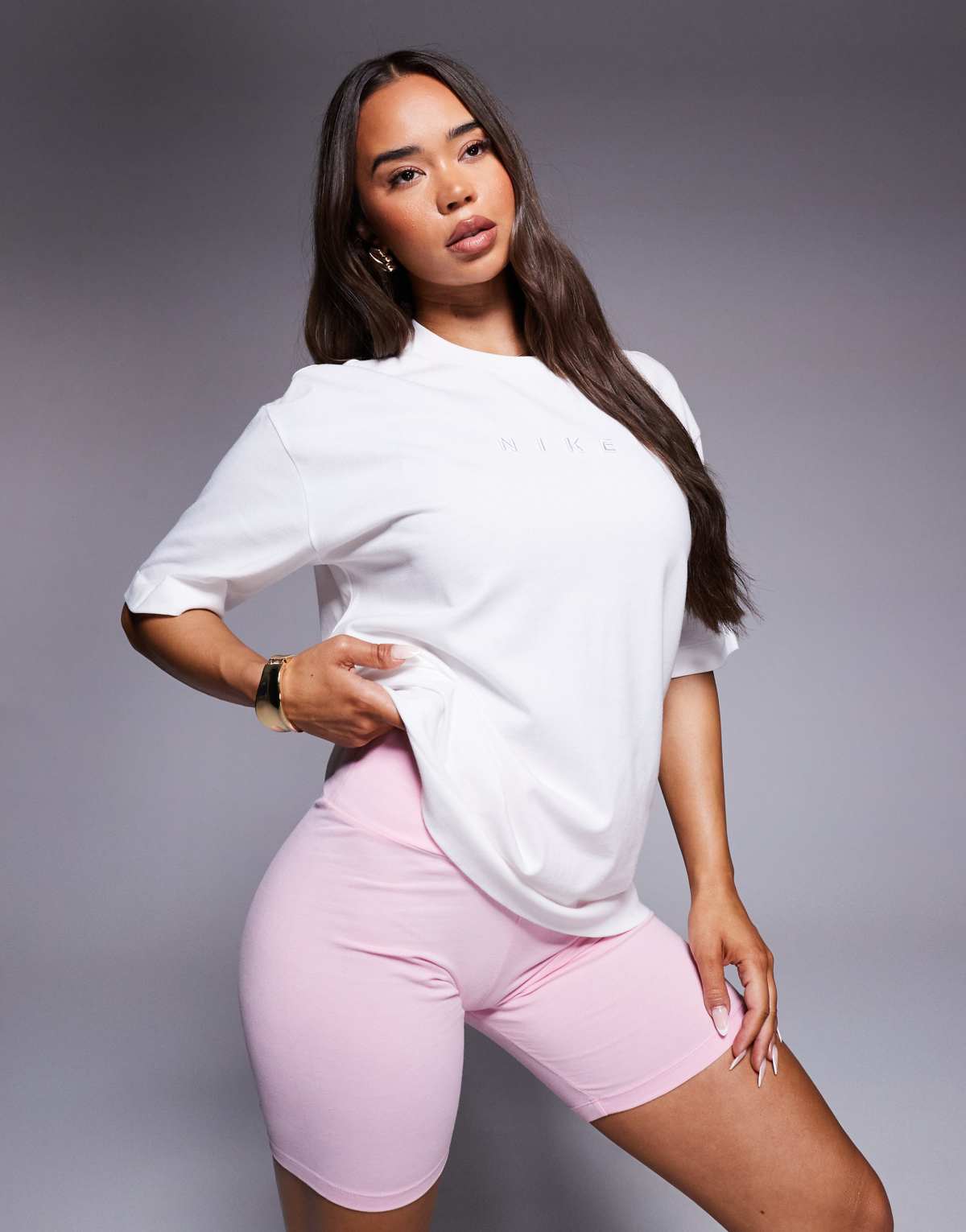 Nike Luxe relaxed t-shirt in white