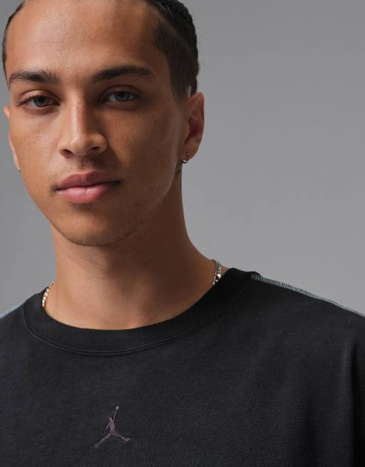 Nike M j flt hvywght ls top heavyweight long-sleeve top in black, 3 of 4