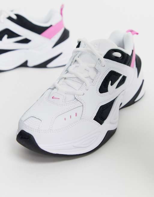 Nike m2k tekno store femme noir et rose