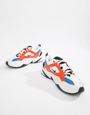 nike m2k tekno orange bleu