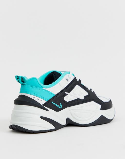 Objeción agujas del reloj Hostal Nike - M2K Tekno - Baskets - Noir, blanc et vert | ASOS