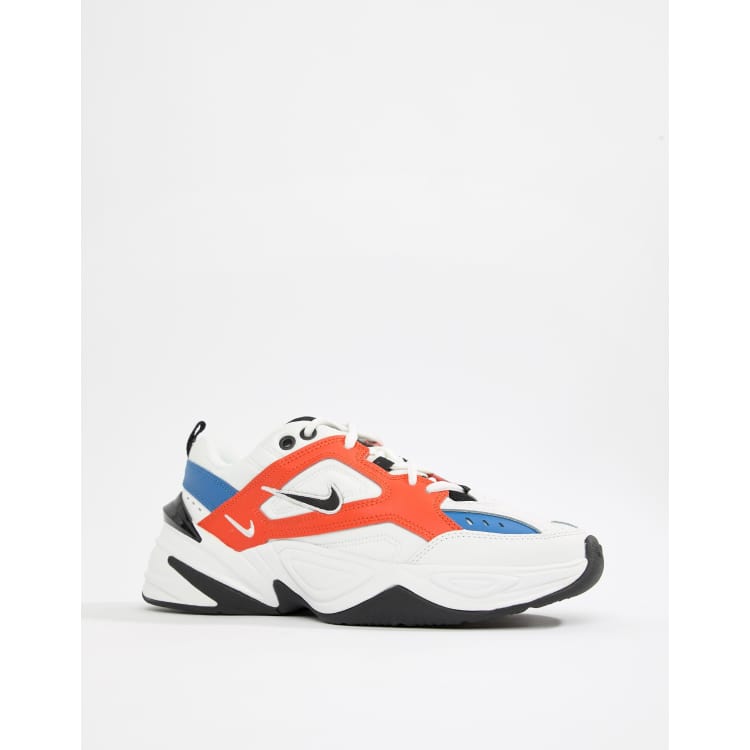 Nike M2K Tekno Sneaker in Rot und Blau ASOS