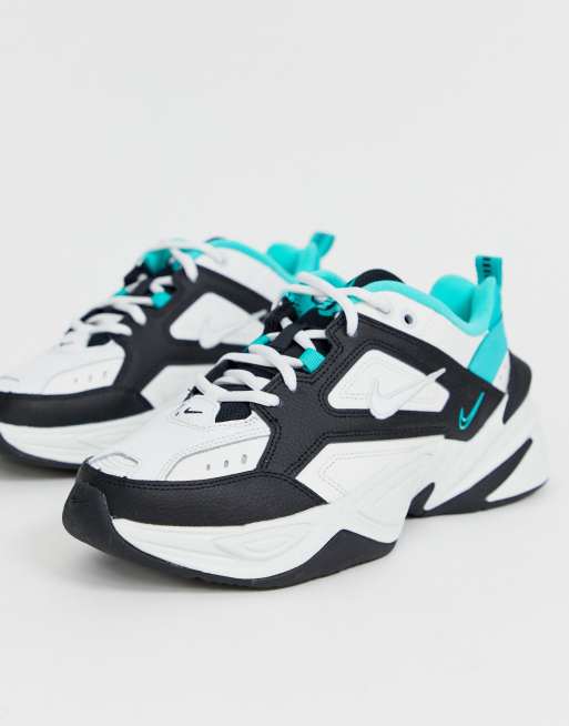 Nike m2k tekno deals white green