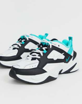 nike m2k tekno black white