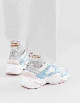 Nike M2K Tekno sneakers in pastel pink and blue | ASOS