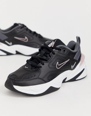 Nike M2K Tekno trainers in black and 